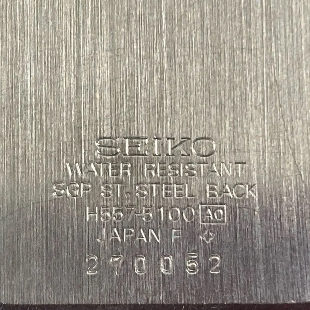 Seiko Quartz Analog Vintage Digital Watch • Water Resistant SGP ST Steel Back